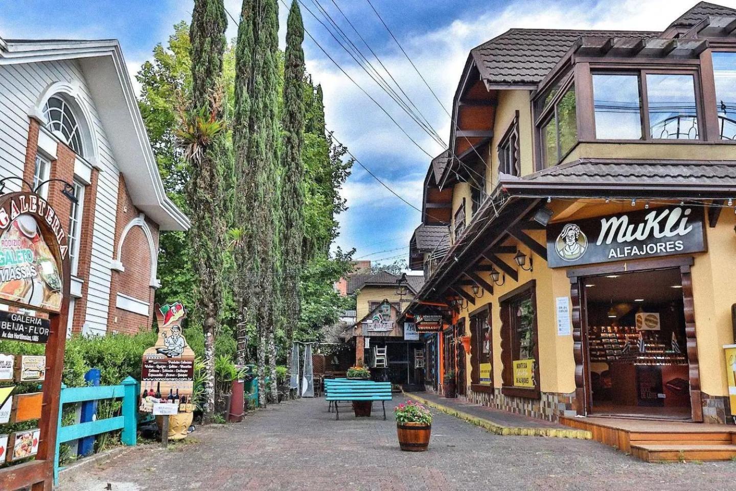 Locar-In Gramado - Loft A 50 M Da Rua Coberta. Daire Dış mekan fotoğraf